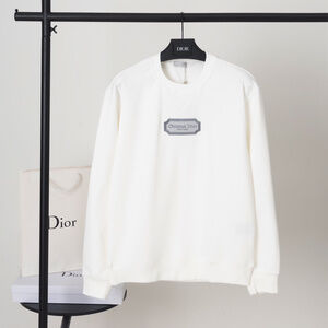 Dior white embroidered sweater l